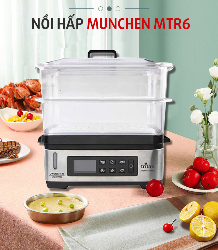 6 tính năng cực đỉnh trên nồi hấp Munchen MTR6 khiến bạn muốn mua ngay