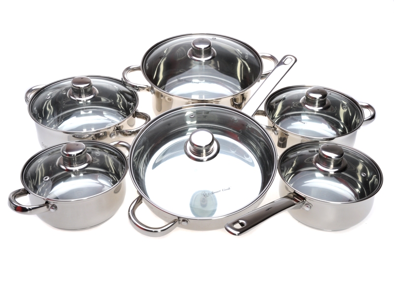 Bộ nồi Inox 12 món 