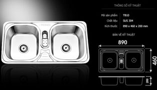 Chậu rửa bát Picenza TB 10