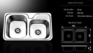 Chậu rửa bát Picenza TB 16