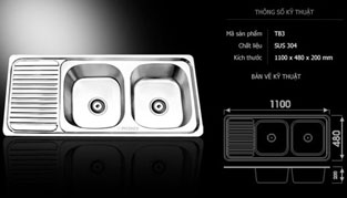 Chậu rửa bát Picenza TB3
