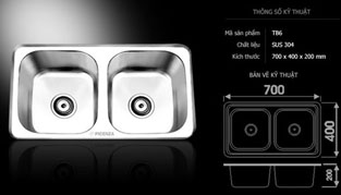 Chậu rửa bát Picenza TB6