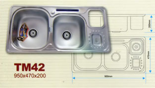 Chậu rửa bát Tân Mỹ TM 42