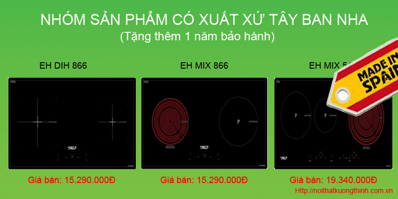 Bếp từ Chefs xuất xứ Tây Ban Nha