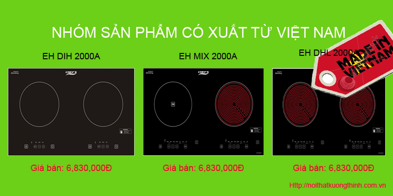 bếp từ Chefs xuất xứ Việt Nam