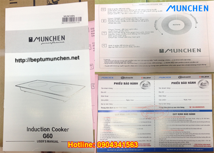 Hướng dẫn sử dụng bếp từ Munchen dễ nhất