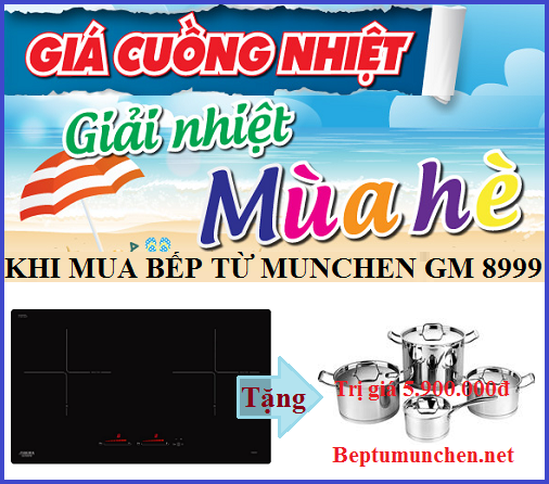 Tặng quà khủng khi mua bếp từ Munchen GM 8999