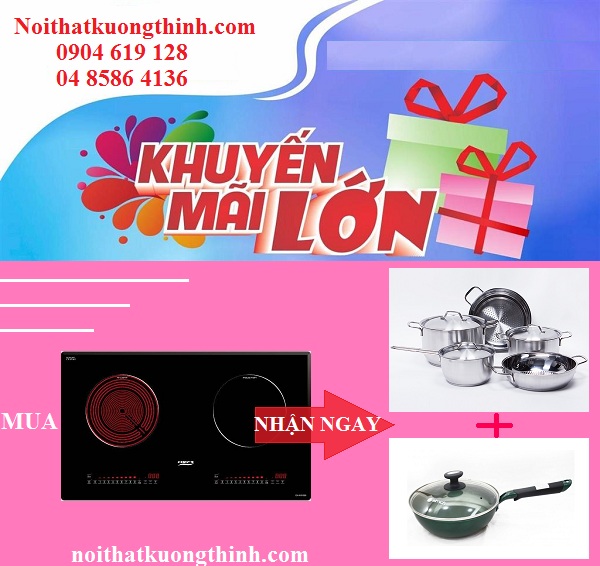 Tưng bừng khuyến mại khi mua bếp điện từ